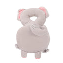 Baby Head Protection Backpack - Soft & Comfortable, Cute Cartoon Design, Elephant by TinyTreasures Baby Boutique