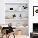 LaVie Home Floating Shelves, 47 Inch Wall Shelf Set of 2, Hanging Shelf with Invisible Brackets, Wall Decor for Bathroom, Bedroom, Living Room, Kitchen Storage, Modern White by CozyNest Decor