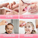 Baby Healthcare and Grooming Kit, 21 in 1 Portable Baby Essentials Kit with Gas Relief Hair Brush Comb Nasal Aspirator for Newborn Boys Girls (Pink) by TinyTreasures Baby Boutique