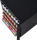 Newair 24" Beverage Refrigerator 177 Can Capacity, Black Stainless Steel Mini Fridge with Built-in Cooler and Glass Door, Cool your Soda, Beer, and Beverages to 37F
