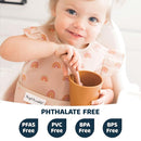 Tiny Twinkle Mess Proof Baby Bibs for Eating - Waterproof, Wipeable Bibs - Toddler Bibs - Travel Friendly - PFAS, PVC, BPA, Phthalate Free - Baby Food Bibs(3 Pack,Unicorn) by TinyTreasures Baby Boutique