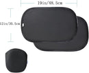 Funbliss Baby Car Mirror + 2-Pack Car Window Shades Bundle -100% Shatterproof, Wide Angle Convex by TinyTreasures Baby Boutique