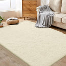 4x6 Area Rug for Living Room: Fluffy Shag Soft Washable Rugs Fuzzy Plush Indoor Carpet for Bedroom Nursery Playroom Dorm Kids Girls Boys Room (Cream White, 4'x6') by TinyTreasures Baby Boutique