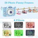Kids Camera Toys for 3 4 5 6 7 8 9 10 11 12 Years Old Boys/Girls, Kids Digital Camera for Toddler with Video, Birthday Festival for Kids, Selfie Camera for Child, 32GB TF Card by TinyTreasures Baby Boutique