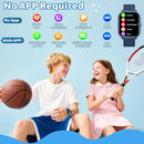 Smart Watch for Kids Girls Boys No APP/Phone Needed, 1.8" IP68 Waterproof Sport Kids Watch Pedometer, Heart Rate, Sleep Monitor, Step Counter, 12 Puzzle Games for Girls Boys Teens 6-16 by TinyTreasures Baby Boutique