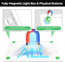Zocelight Rechargeable A3 Light Board with Built-in Stand & Bag,Super Bright Magnetic Light Box for Tracing,Wireless Light Pad for Diamond Painting,Side Buttons,LED Light Table for Drawing(White) by TinyTreasures Baby Boutique