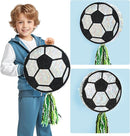 WERNNSAI Soccer Ball Piñata-Soccer Party decoration Piñata with Blindfold Bat for Kids Sports Themed Birthday Party Supplies Mirror Roller Skating Pull String by TinyTreasures Baby Boutique