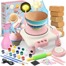 Skirfy Pottery Wheel for Kids Beginners with Light,Arts and Crafts for Kids Ages 8-12,Ceramic Wheel with Painting Kit, Adjustable Speed,Birthday Christmas Thanksgiving Gift for Girls Boys Age 6+ by TinyTreasures Baby Boutique