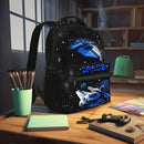 Space Planet Spaceship Backpack For Kids School Boys Girls Astronaut Planet Galaxy Lightweight Waterproof Ergonomic Bacakpack For Age 5-6 6-8 8-12 School Book Bag Daypack Outdoor Adventure by TinyTreasures Baby Boutique