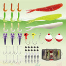 Kids Fishing Pole Set, Kids Fishing Rod and Reel Combo and Fishing Net Tackle Box with Fishing Lures Hooks and Bag for Boy, Girl, Youth, Beginner, Over 3 Years Old by TinyTreasures Baby Boutique