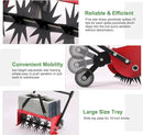 Lawn Aerator,16.5 inch Push Spike Aerator with Side skids, Height Adjustable Rear Wheel Pushed Aerator Lawn Tool, 2025 Upgraded Rolling Manual Tiller,Suitable for Lawn, Garden and Yard. by GreenHaven Gardens