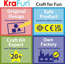 KRAFUN Beginner My First Unicorn Sewing Kit for Kids Art & Craft, Doll Plushie Animal, Instructions & Plush Felt Materials for Learn to Sew, Embroidery, Age 7 8 9 10 11 12 by TinyTreasures Baby Boutique