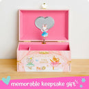 Musical Ballerina Kids Jewelry Box - Girls Jewelry Box with Mirror, Ballerina Gifts for Little Girls, Unicorn Toys for Girls Age 4-6 by TinyTreasures Baby Boutique