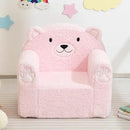 ALIMORDEN Animal Series Kid's Chair, Ultra-Soft Comfy Foam Filled Toddler Sofa Chair, Cute Animal-Shaped Design Toddler Couch, Lightweight Birthday for Baby Boys & Girls (Pink Bear) by CozyNest Decor