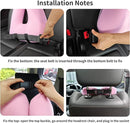 Travel Pillow Car Pillow Kid Car Sleeping The Sleeping Aid for Adults and Kids on Road Trips Sponge Kids Travel Pillow Provides Body and Head Support Pink by TinyTreasures Baby Boutique
