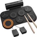 Donner Electronic Drum Set, 7 Pads Electric Drum Pad Roll Up Quiet Drum Pad Built-in Speaker, 40 Drum Lessons Included, Kids Holiday Christmas & Birthday Gift Instrument Toys(DED-20) by TinyTreasures Baby Boutique