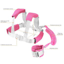 2 in 1 Toddler Leash Anti Lost Wrist Link Pink Safety Harness with Lock for Kids, Baby Leash Anti Lost Wrist Link Safety Wrist Link for Toddlers(Pink 8.2 Ft) … by TinyTreasures Baby Boutique