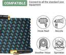 50Ft Non-Expandable Garden Hose, Flexible Water Hose with 10-Pattern Spray Nozzle, Lightweight Hose Pipe, Kink-Free, Leak-Proof, 3/4" Solid Metal Fittings by GreenHaven Gardens