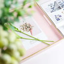 Spsyrine Pink Decorative Serving Tray with Handles, 13" X 13" Square Plastic Coffee Table Tray for Ottoman, Living Room, Bathroom, Home Decor. by CozyNest Decor