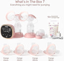 NCVI Electric Breast Pump 8782, Portable Hospital-Grade Double Pump with 4 Modes & 9 Levels, Anti-Backflow, Rechargeable Quiet Breastfeeding Pump for Efficient Comfortable Use at Home, Work or Travel by TinyTreasures Baby Boutique