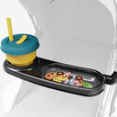 Snack Tray Fits for UPPAbaby Vista/Vista V2/Vista V3/Cruz/Cruz V2/ RumbleSeat/RumbleSeat V2, Stroller Tray with Cup Holder & Recessed Bowl, Dishwasher Safe, Quick Attachment, Folds with Stroller, Grey by TinyTreasures Baby Boutique