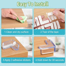 12 Pack Corner Protector for Baby: Baby Proofing Safety Corner Clear Furniture Tablet Corner Protection| Protectors Guards, Baby Proof Bumper & Cushion to Cover Sharp Furniture & Table Edges(L Shape) by TinyTreasures Baby Boutique