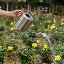 L&H Unico Watering Cans 62oz Plant Misters Steel Sprinkling Cans with 2Pcs Removable Spray Spout for Flowers by GreenHaven Gardens