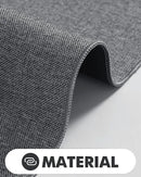 LUMI Indoor Door Mat 36"x56", Ultra Thin Low Profile Non-Slip Doormat for Home Entrance, Absorbent & Stain-Resistant Welcome Mats, Washable Entryway Mat for Front Door, Patio, Porch, Grey by CozyNest Decor