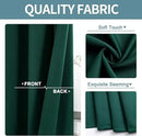 ChrisDowa Blackout Curtains 48 inches Long for Bedroom - 2 Panels Set Grommet Thermal Insulated Room Darkening Curtains for Living Room (Forest Green, 42 x 48 Inch) by CozyNest Decor