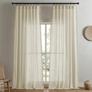 Joydeco Linen Curtains 84 Inch Length 2 Panel Sets,Light Filtering Curtains for Bedroom 70 Inch Wide Living Room Drapes with Back Tabs & Rod Pockets (W70 x L84 Inch, Linen) by CozyNest Decor