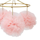 Lambs & Ivy Secret Garden Pink Pom Pom Musical Baby Crib Mobile Soother Toy by TinyTreasures Baby Boutique