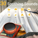 SoundMe Small Sound Machine Brown Noise Machine 30 Soothing Natural Sounds Rain Fan Pink White Noise Machine for Baby Kids Adults with 36 Volume Control Powered by AC or USB Sleep Timer Wood Grain by TinyTreasures Baby Boutique