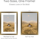 Homeforia 5x7 Picture Frame Bronze, High End Metal 5 x 7 Brass Frames with Mat 4 x 6 for Art, 5x7 Desk Frame Matted to 4x6 inch Photo, 5 by 7 Wall or Tabletop Frame, Tempered Glass, Wall Kit, Set of 1 by CozyNest Decor