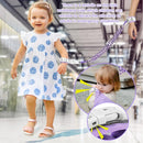 Accmor Toddler Leash with Reflective Baby Anti Lost Wrist Link, 2 in 1 Kids Walking Harnesses Belt Leashes with Key Lock for Girls Age 1-4, Keep Child Close Rope Tether for Outdoor Travel Purple by TinyTreasures Baby Boutique