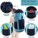 Laundry Bag Backpack, 125L Extra Large Travel Laundry Bags with Shoulder Straps, Adjustable & Extendable Design, Laundry Hamper Bag with 3 Pockets for Laundromat, College, Travel, Camping by TinyTreasures Baby Boutique