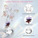 Sister Gifts, Valentines Day Gifts for Sister, Gifts for Sister Crystal Suncatcher, Mother's Day Birthday for Sister, to My Sister Gifts Hanging Butterfly Crystal Suncatcher Ornament by GreenHaven Gardens