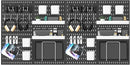 Pegboard Combination Kit, 25.2" x 50.4" Wall Mounted Storage Set with 8 Pegboards & 40 Accessories Hanging, Peg Boards Organizer