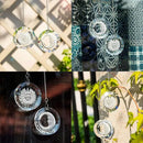 45mm Crystal Suncatcher Round Pendant Rainbow Maker for Home Car Decor (Moon and Sun) by GreenHaven Gardens