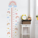 3D Cartoon Height Growth Chart for Kids - Removable DIY Pink Rainbow Wall Decal Peel and Stick Stars and White Clouds Wall Art Decor for Kids Nursery, Bedroom, Bathroom by TinyTreasures Baby Boutique