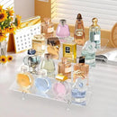Acrylic Display Riser Stand Shelf Clear 4 Tier Cupcake Stand Perfume Display Holder Figures Desktop Decoration and Organizer Showcase Toys Retail Display Rack Candy Dessert Buffet 4 Step Collection (1 PACK) by CozyNest Decor