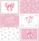 Pink Bow Plastic Place Set of 6 Cute Coquette Butterfly Bowknot Dinner Table Mats Pink Ribbon Bow Mats Wedding Baby Shower Birthday Table Decoration for Indoor Outdoor Party Kitchen Dining by CozyNest Decor