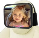 Funbliss Baby Car Mirror for Fixed Headrest, Compatible with Tesla Car Mirror for Baby and Other Models, 360° Rotation Clear & Wide View, Easy Install with Non-Slip Elastic Fixing by TinyTreasures Baby Boutique