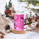 Flickering Flameless Candles, Pink Fuchsia Marble LED Candles with Remote Timer, Set of 2 Battery Operated Candle for Valentine Wedding Birthday by GreenHaven Gardens