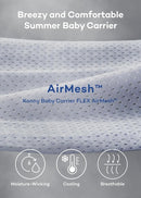 Konny Baby Carrier Flex AirMesh with Head Support- Adjustable, Easy to Wear Baby Wrap Sling, Perfect for Newborn Babies Essentials up to 44 lbs (XS-XL) -Wood Rose by TinyTreasures Baby Boutique