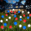 Red White and Blue Solar American Flag Firefly Lights, 8 PK Firefly Light 4th of July Patriotic Solar Outdoor Lights Waterproof, Independence Day Patriotic Decor for Garden Yard Decorations by GreenHaven Gardens