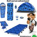 KidzAdventure 2 in 1 Indoor/Outdoor Tent for Kids, Small 1 or 2 Toddler/Kids Tent, Backpacking, Lightweight and Easy Pop up, Ideal for Backyard, Outside Camping, or Play Fort by TinyTreasures Baby Boutique