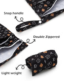 ALVABABY 3 Cloth Diaper Wet Dry Bags Waterproof Reusable with Two Zippered Pockets Travel Beach Pool Daycare Soiled Baby Items Yoga Gym Bag for Swimsuits or Wet Clothes Small Medium Large 3L-SML10 by TinyTreasures Baby Boutique