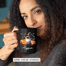 Customized Himalayan Wearing Witch Hat Mug with Name, Personalized Halloween Himalayan Ceramic Mug 11oz 15oz, Cat Pumpkins Black Coffee Cup, Halloween Cup Gift for Pet Lover Family Friend by TinyTreasures Baby Boutique