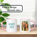Personalized Coffee Mug, Custom Photo Caricature Gift, Funny Customized Coffee Gift for Men & Women, Custom Mugs with Pictures, Pink 11oz Customized Ceramic Tea Cup by TinyTreasures Baby Boutique