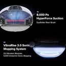 roborock S8 Max Ultra Robot Vacuum and Mop, All-in-One Dock, PreciSense LiDAR Navigation, Smart Dirt Detection, Self-Emptying, 8000Pa Suction for Various Floors, 20mm Auto Lifting for Carpet, White by CozyNest Decor